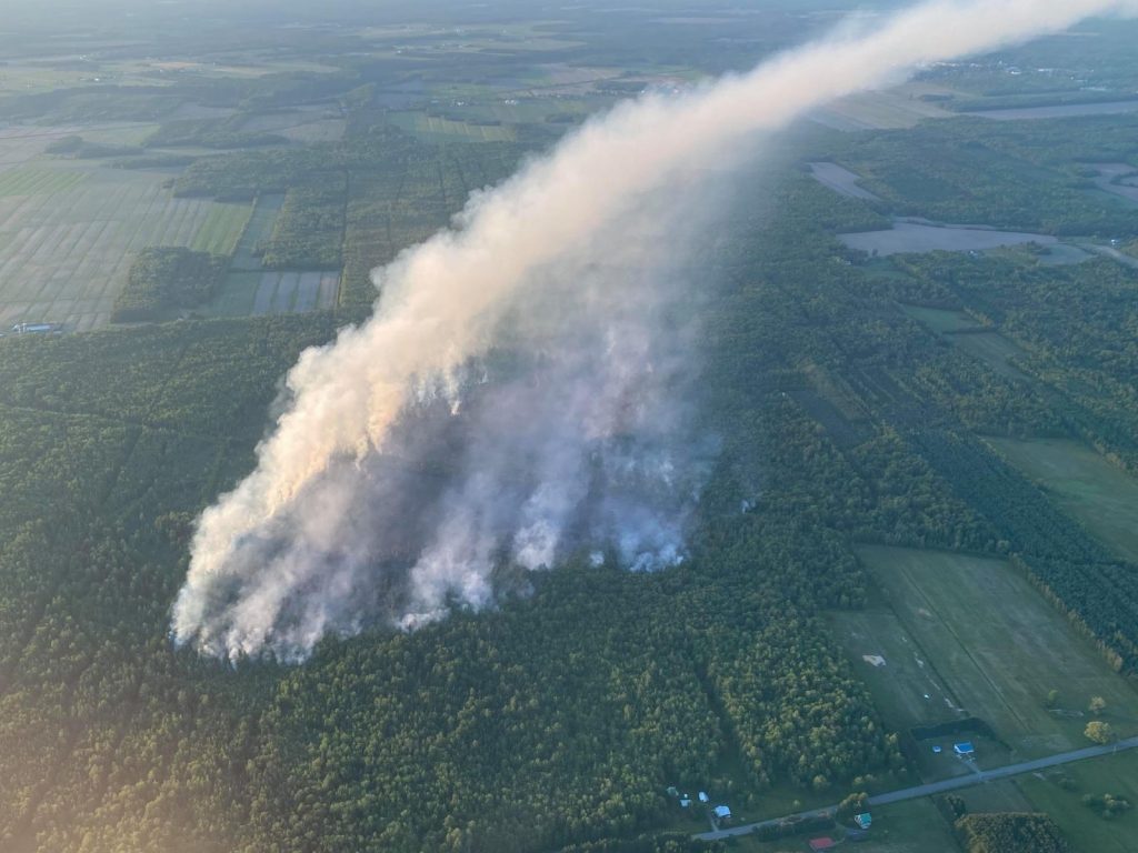 Important feu de forêt à SainteEulalie Le Courrier Sud