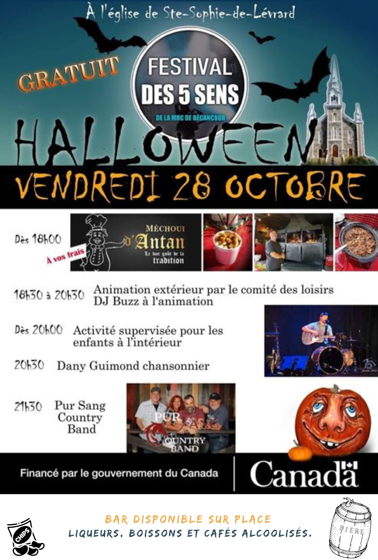 Grande fête de l'Halloween vendredi à SainteSophiedeLévrard Le